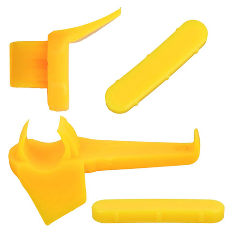 12 Sets Tire Machine Rim Protectors With Duck Head Plastic Inserts And Wheel Side Guards For Mounting And Demounting Wheels Durable Nylon Tire Changer Tool Kit For Cars And Motorcycles, yellow nylon