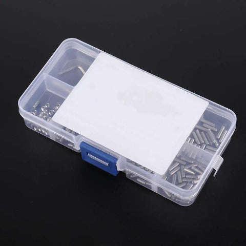 Heavy Duty M3 Captive Screws 212 Piece Hardware Kit 304 Stainless Steel Fasteners in clear storage box.