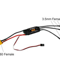 Two Pack 40A Brushless ESC For RC Drones Planes And Helis With XT60 Connector And 3.5mm Bullet Plugs 5V 3A BEC