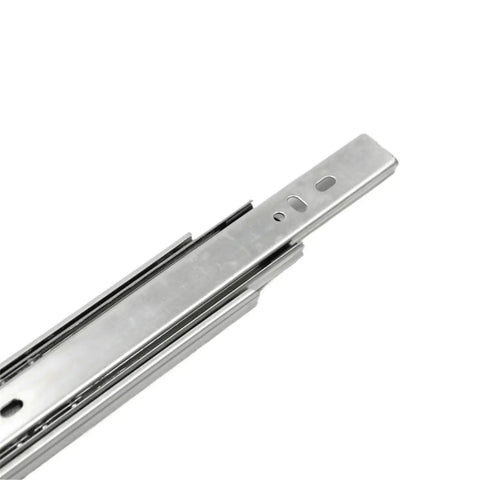One Piece 42mm Telescopic Kitchen Drawer Slides With Full Extension Ball Bearing Runners, metal detail for cabinets