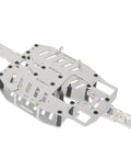 Aluminum RC Frame Chassis Kit For E Revo Slash 4WD Summit VXL 4x4 1 16 Scale Upgraded Durable Car Frame Parts shown in silver