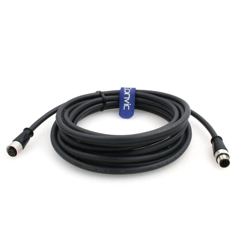 M12 8 Pin Male To Female Sensor Connector Cable Waterproof A Code Shielded Signal Cable For Industrial Automation 5M 16.4ft