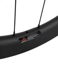 Dope Carbon Road Bike Disc Brake Wheelset With 55mm Clincher Tubeless Ready Rim 25mm Width UD Matte Finish 700C close-up