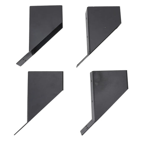 Heavy Duty Metal Brackets 45 Degree Angle With Drainage Holes, Reinforcing Kit For Wood Structures, Patios, Gazebos, Tree Houses And Outdoor Projects Made Easy