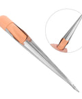 Marine Rope Splicing Tool Stainless Steel Wire Threading Spike With Ergonomic Handle For Strengthening Rope Connections On Extended Sea Use And Navigation Quick Splice For Yacht Rigging And Heavy Duty Marine Gear, stainless steel, orange handle