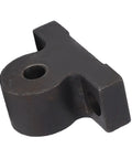 Right Hand Lead Screw Holder Bracket For Mini Lathe Built Tough Rust Proof Metal Mounting Rack showing angled view of metal holder.