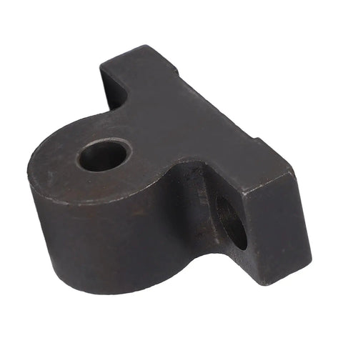 Right Hand Lead Screw Holder Bracket For Mini Lathe Built Tough Rust Proof Metal Mounting Rack showing angled view of metal holder.