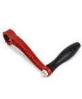Slick Replacement Crank Handle For TRWS25 And TRWS25 HD Manual Drum Pump featuring red metal body and black grip.