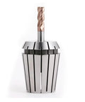 High Precision ER Collet Chuck For CNC Engraving Spindle With 0.005mm Accuracy and Slip-Resistant Clamp, featuring a drill bit.