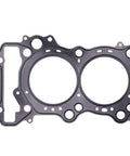 Heavy Duty Motorcycle Cylinder Head Cover Gasket Kit For An650 Z Executive Abs Engine Block Seal Repair, black gasket, flat surface, round openings.