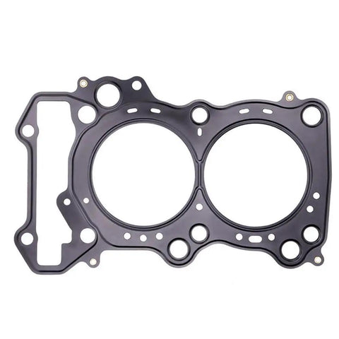 Heavy Duty Motorcycle Cylinder Head Cover Gasket Kit For An650 Z Executive Abs Engine Block Seal Repair, black gasket, flat surface, round openings.