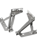 Two Piece 80 Degree Sprung Hinge Cabinet Stay for Lift Up Doors Built To Last Steel With Plated Finish Easy Screw Installation