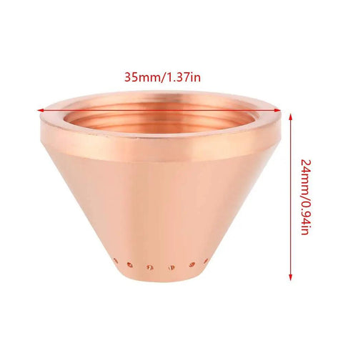 Copper Cup for Plasma Cutter Torch, part of the Pro Grade Heavy Duty Consumables Set for Smooth 32mm Metal Cutting