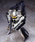 Dope One Seventy Two Scale VF1S Strike Battroid Valkyrie Model Kit With New Mold Parts And Double Barreled Beam Cannon on display