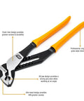Beefy 4 Piece Dip Plier Set With Mixed Material Handles For Pro Grade Grip And Flush Cutting, angled teeth and 20-degree head