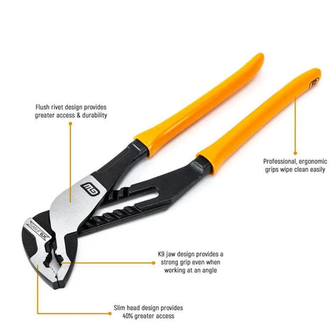 Beefy 4 Piece Dip Plier Set With Mixed Material Handles For Pro Grade Grip And Flush Cutting, angled teeth and 20-degree head