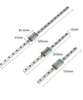 Get This High Precision Mgn12 Linear Guide Rail Kit With Mgn12h Sliding Block For Smooth 3D Printer Builds And CNC Machine Tool Upgrades Featuring Bear Steel Hardness. 300mm MGN12 rail with MGN12H block and 100mm, 200mm, 300mm sizes