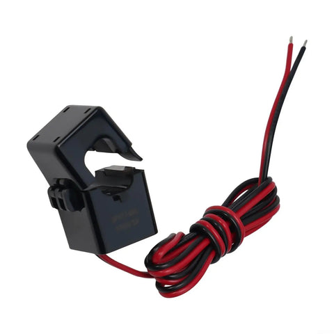 No Sweat Install Split Core Current Transformer Clamps With Heavy Gauge 100Cm Leads For Ev Charging Piles And Power Grid Monitoring Delivering Kickin Precision Daily, featuring black clamp and red-black wires.