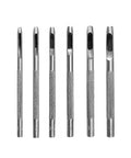 Six Piece Beefy Metal Hollow Hole Punch Kit For Leather Belt DIY Crafts 1.5mm To 4mm Hole Punch Set Pro Grade Durable Steel Tools