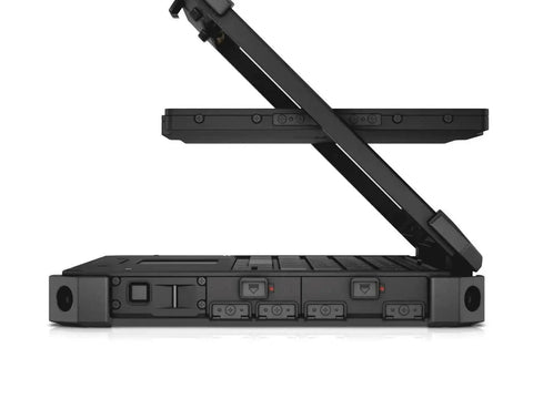 Heavy Duty 2 In 1 Rugged Laptop With Full Hd Touchscreen Intel Core I5 Processor 8 Gb Ram 512 Gb Ssd Drive Wireless Ready Certified Renewed side view showing adjustable hinge