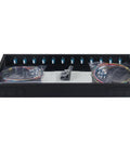 Snap On 24 Fiber Rack Mount Optical Distribution Enclosure Box With LC UPC Adapters For OS2 Single Mode Cables showing pigtails and couplers.