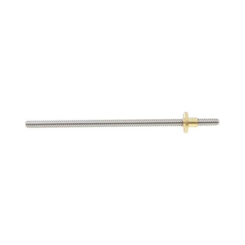 Beefy Heavy Duty Lead Screw And Nut Kit For 3D Printer And CNC Machines Z Axis 200mm Long 8mm Diameter TR8x8 Acme Thread With T8 Brass Nut