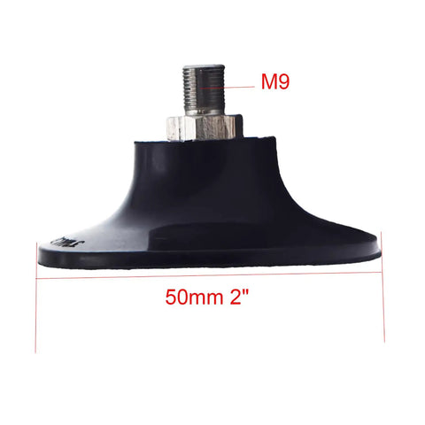 Pro Grade Heavy Duty 2 Inch Quick Change Backing Pad Kit for 2438-20 Polisher with M9 Thread Side View