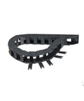 Open Type Cable Drag Chain 1 Meter Black Plastic Internal 10x11mm External 15x18mm coiled for 3D Printers and CNC Machines