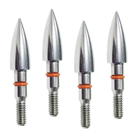 100 Grain Screw In Archery Field Points Arrowheads Five Sixteenth Inch Stainless Steel CNC Lathe Crafted High Precision