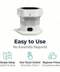 Portable Folding Washing Machine With 12 L Mini Capacity perfect for college dorms shows easy setup and one-touch control for convenience.