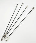Four Pack RC Airplane Metal Clevis Kit With Push Rods And Swing Keepers For RC Planes And Helis DIY Model Aircraft, four 250mm push rods