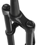 Close-up of Z2 29 Inch Trail Fork With Float Evol Air Spring 140 Mm Travel Tapered Steerer top view, showing damper controls