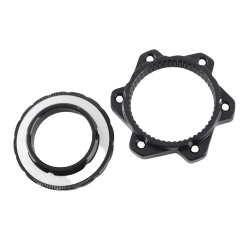 Center Lock Hub Adapter Aluminum Alloy 6 Bolt Disc Brake Rotor With Stainless Steel Washer For Mountain Bicycle