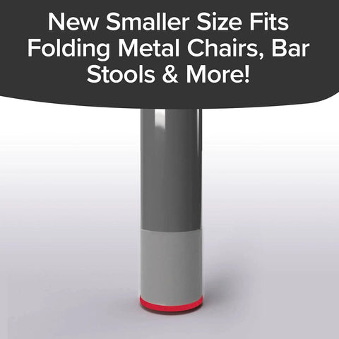 Small Chair Leg Sliders Set Clear Stretchable Covers For Hardwood And Tile Floors Protect Floors From Scratches Fits Small Furniture Legs And Various Shapes Noiseless Glide 8 Pack showing metal chair leg with cover