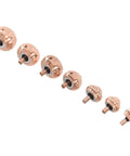 Rose Gold Watch Crown Replacement Kit Long Lightweight Portable Repair Tools Set 7 Pieces Alloy Diversified Sizes For DIY