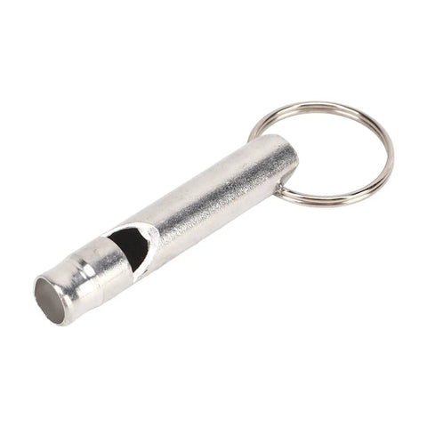 Versatile Emergency Whistle Kit 10 Pack Alloy Safety Whistles With Keychains For Outdoor Camping Hiking Fishing Dog Training And Lifeguard Use High Pitch Signal For SOS And Safety Gear For Backcountry And Water Adventures, single aluminum whistle with keychain