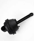 ANTUKO valve vacuum unit actuator, side view; black plastic automotive replacement part