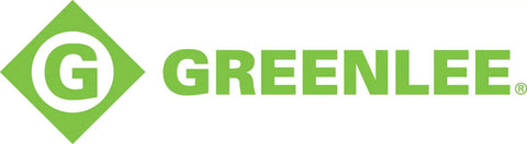 Greenlee logo with green letter 'G' inside a diamond shape next to the brand name in bold letters.