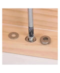 All In One Stainless Steel Washer And Fastener Assortment Kit M2 to M12 bolt and washer in wooden surface