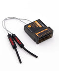 FTR12B 2.4GHz 12CH AFHDS 3 Dual Antenna Receiver with telemetry, two antennas, and multiple ports for PL18 NB4 NB4 Lite transmitters