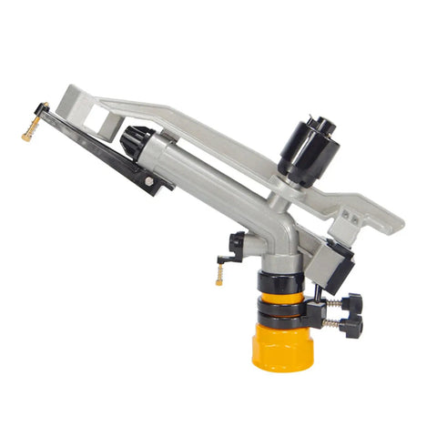 Beefy 1.5 Inch Aluminum Farm Sprinkler System With 360 Degree Adjustable Impact Sprinkler And Nozzle Set side view