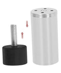 Adjustable Rubber Furniture Isolators For Anti Slip Vibration Control And Silent Mounts Leveling Feet With Threaded Black Base and Metal Cylinder