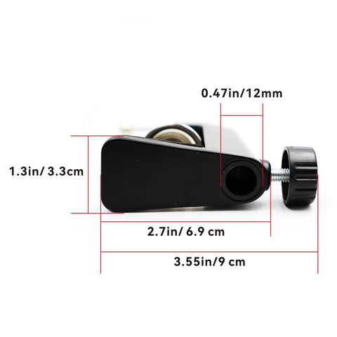 Dimensions of Heavy Duty C Clamp Desk Mount For Swing Arm Lights Monitors And DIY Projects Secure Adjustable Clamp Base