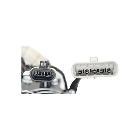 Close-up view of connectors for 12V On Board Twin Heavy Duty High Performance Compressor Replacement For CKMTA12 Compatible High Output Air Compressor.