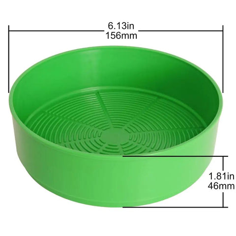 Green tray from Deluxe Seed Sprouter With Four Growing Trays And Seed Packets For Indoor Sprouting Alfalfa Sprouts Fast No Soil Needed