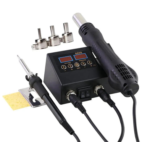 2 In 1 Soldering Iron And Hot Air Rework Station For BGA IC Repair And Desoldering On Cell Phone PCBs Handy SMD Welding Tools