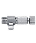 Durable 4 Pack 1/8 Inch Quick Connectors For Airbrush And Air Compressor With Swivel Coupler, metal fitting side view