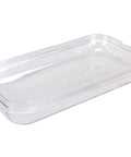 Clear Bowl 34 Cover For Gravity Beverage Dispenser Replacement Part, OEM Grade Lid, clear plastic, easy fit, rectangular shape