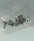 Pack of silver screws in a clear bag, suitable for various furniture assembly and repairs.