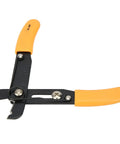 Heavy Duty Wire Stripper With Adjustable Blade For Home Appliance Wiring, ergonomic yellow handle, black steel, precision tool